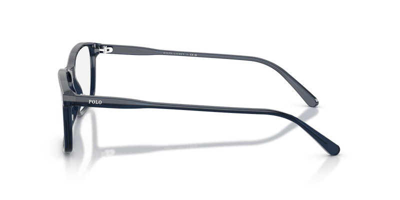 Polo Ralph Lauren PH2155 in Shiny Transparent Blue / Demo Lens - Side View
