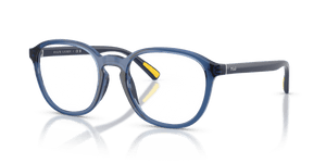 Shiny Transparent Navy Blue / Demo Lens