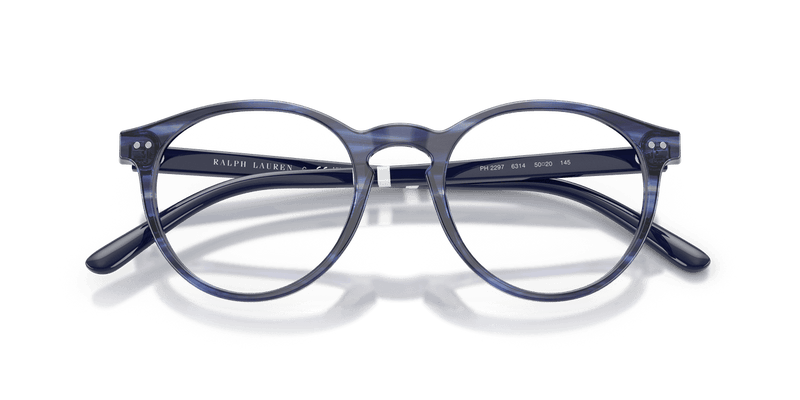 Polo Ralph Lauren PH2297 in Shiny Striped Blue (6314) - Alternate View