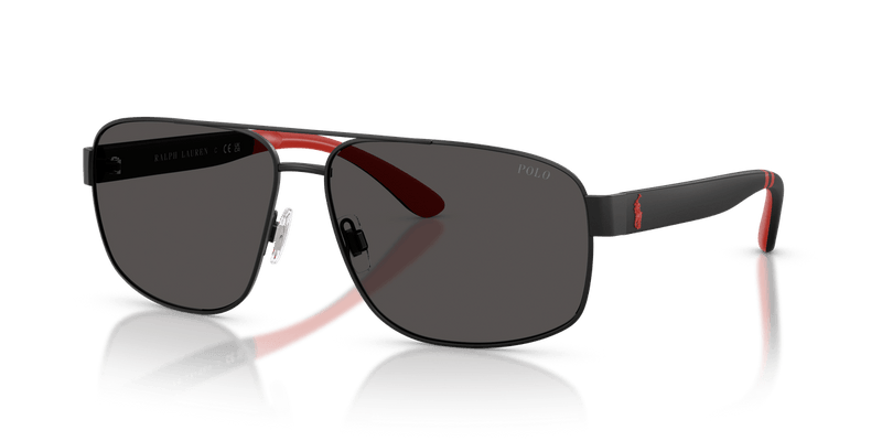 Polo Ralph Lauren PH3112 in Matte Black / Grey - Front View
