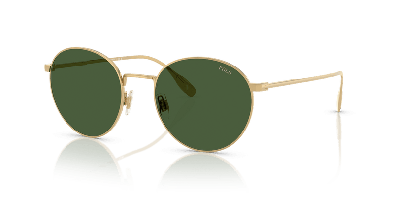 Polo Ralph Lauren PH3158 in Shiny Gold / Bottle Green (941171) - Alternate View