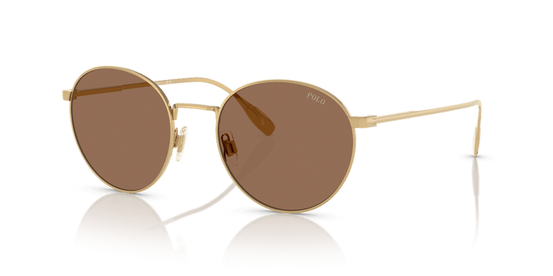 Polo Ralph Lauren PH3158 in Shiny Gold / Dark Brown (941173) - Alternate View
