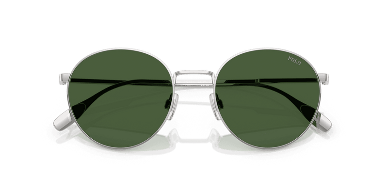 Polo Ralph Lauren PH3158 in Brushed Silver / Bottle Green (942371) - Alternate View