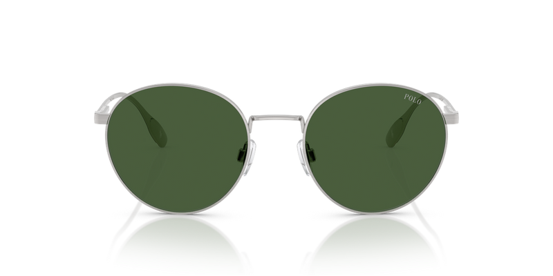 Polo Ralph Lauren PH3158 in Brushed Silver / Bottle Green (942371) - Alternate View