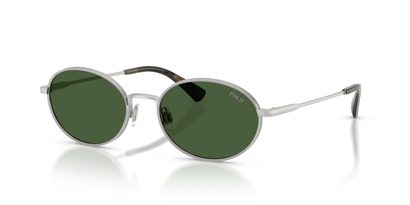 Polo Ralph Lauren PH3162 in Semishiny Silver / Bottle Green (931671) - Alternate View