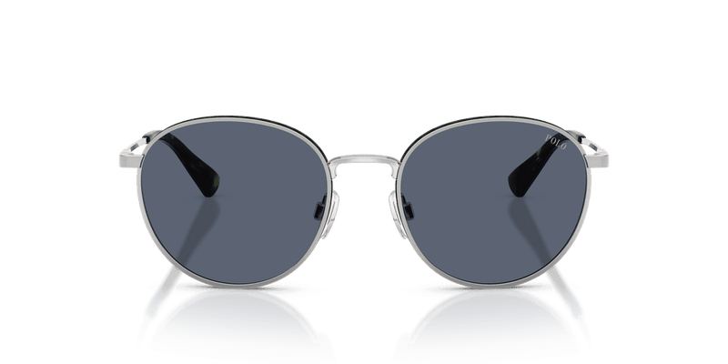 Polo Ralph Lauren PH3163 in Brushed Silver / Dark Blue (908887) - Back View