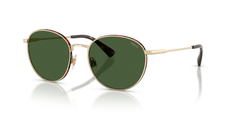 Polo Ralph Lauren PH3163 in Shiny Pale Gold / Bottle Green (928671) - Alternate View
