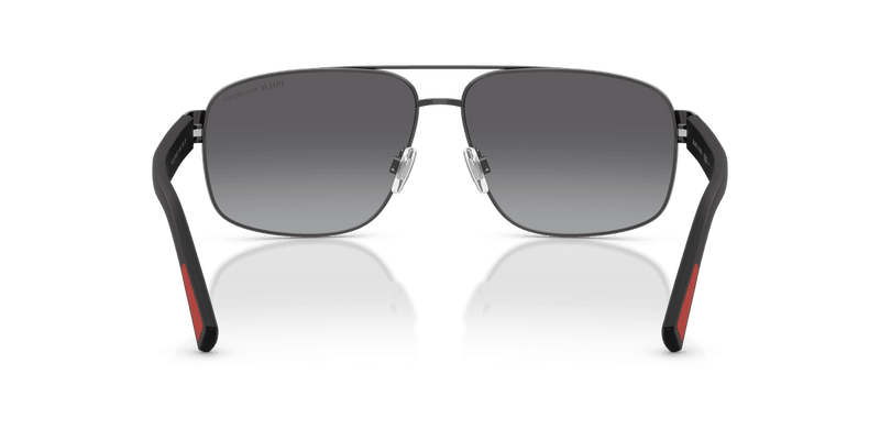 Polo Ralph Lauren PH3165 in Semishiny Dark Gunmetal / Gradient Grey Polarized (9215T3) - Front View