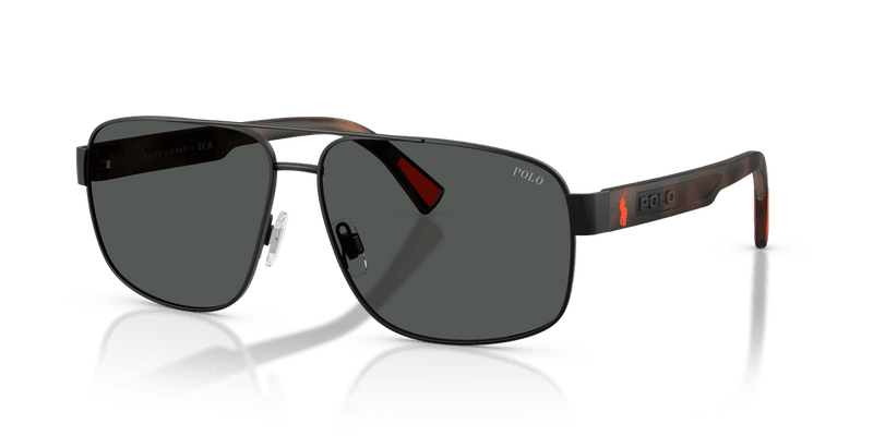 Polo Ralph Lauren PH3165 in Semishiny Black / Dark Grey (930487) - Front View