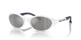 Shiny White / Grey Mirror Silver (51016G)