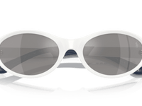 Shiny White / Grey Mirror Silver (51016G)