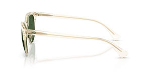 Shiny Transparent Light Yellow / Dark Green