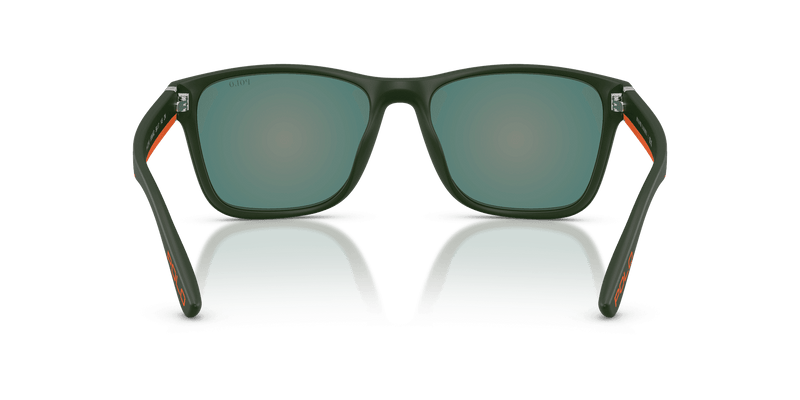 Polo Ralph Lauren PH4229U in Matte Dark Green / Orange Mirror Red (55966Q) - Alternate View