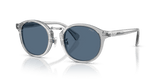 Shiny Transparent Grey / Dark Blue