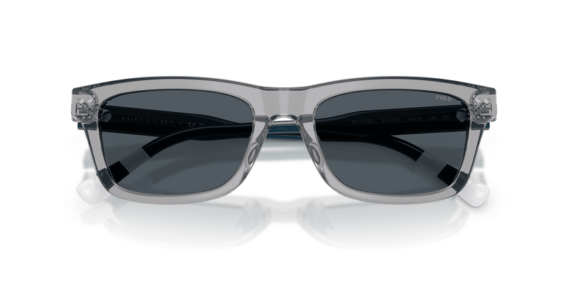 Polo Ralph Lauren PH4240U in Shiny Transparent Grey / Dark Grey (631787) - Alternate View