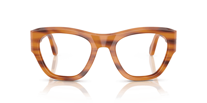 Persol PO0054V in Striped Brown / Clear (960) - Alternate View