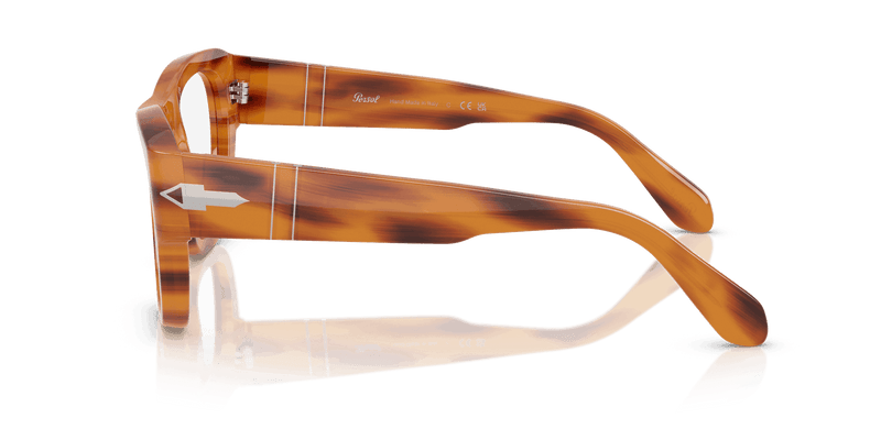 Persol PO0054V in Striped Brown / Clear (960) - Alternate View