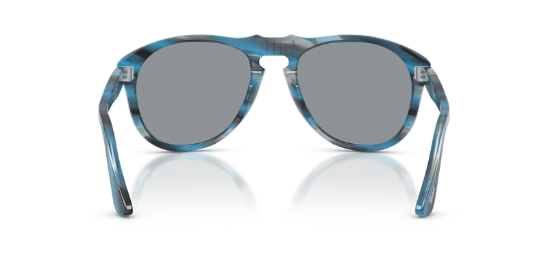 Persol PO0649 in Striped Blue And Grey / Grey (1234R5) - Alternate View
