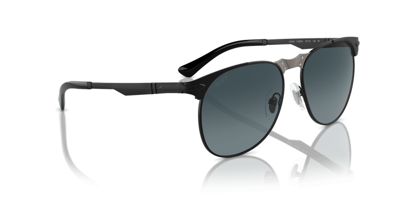 Persol PO1016S in Black / Polar Gradient Dark Blue (1130S3) - Back View