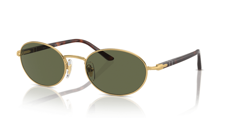 Persol IDA PO1018S in Gold / Polarized Green - Alternate View