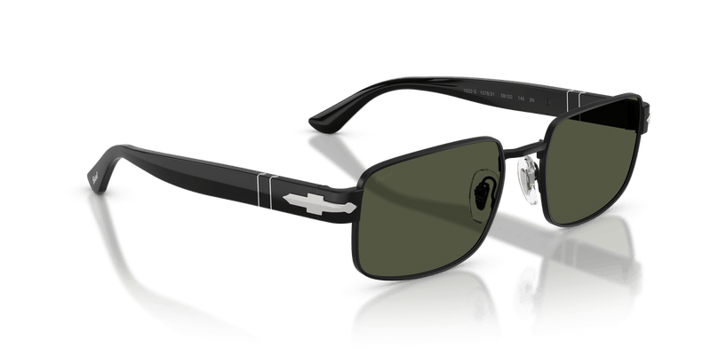 Persol PO1022S in Black / Green - Temple Detail