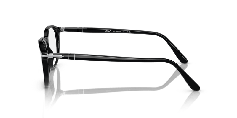 Persol PO3007V in Black / Clear - Temple Detail