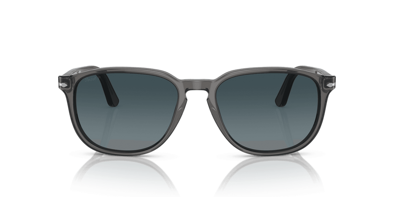 Persol PO3019S in Transparent Grey / Light Blue Gradient Dark Blue Polar (1196S3) - Side View