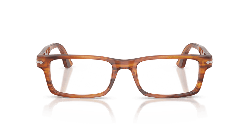 Persol PO3050V in Striped Brown / Clear (1157) - Side View