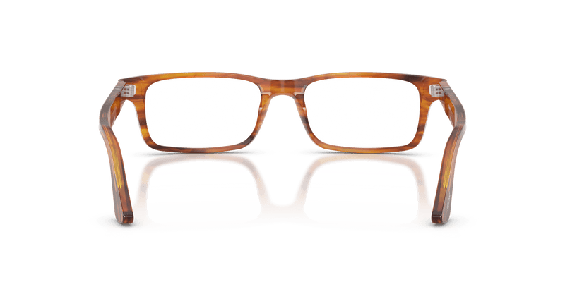 Persol PO3050V in Striped Brown / Clear (1157) - Alternate View