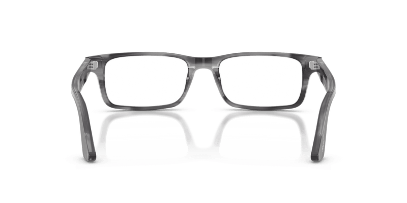 Persol PO3050V in Striped Grey / Clear (1192) - Alternate View