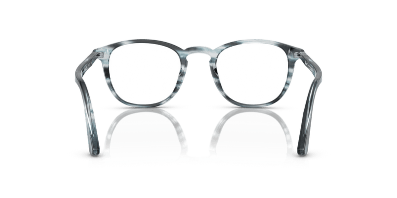 Persol PO3143V in Striped Grey / Clear - Alternate View