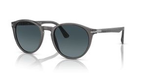 Transparent Grey / Light Blue Gradient Dark Blue Polar