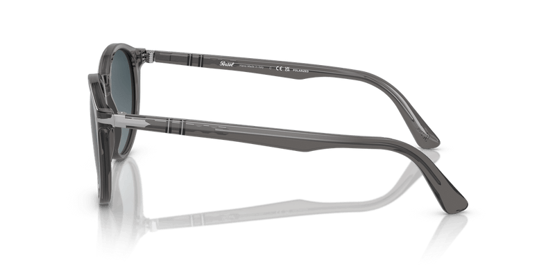 Persol PO3152S in Transparent Grey / Light Blue Gradient Dark Blue Polar - Temple Detail