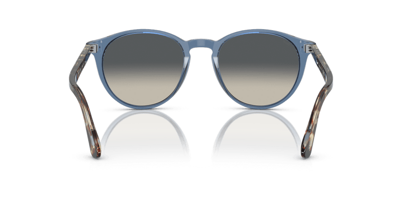 Persol PO3152S in Transparent Navy / Light Grey Gradient Dark Grey - Temple Detail