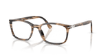 Striped Black & Greish Brown / Clear (1236)