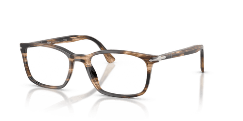 Striped Black & Greish Brown / Clear (1236)