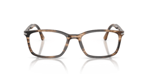 Striped Black & Greish Brown / Clear (1236)