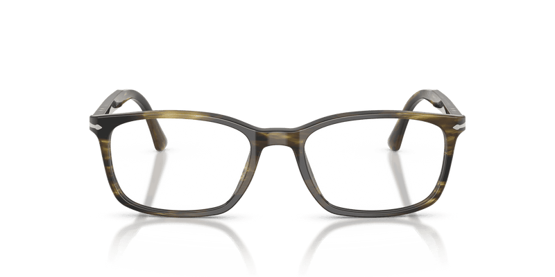 Persol PO3189V in Striped Black & Olive Green / Clear (1237) - Alternate View