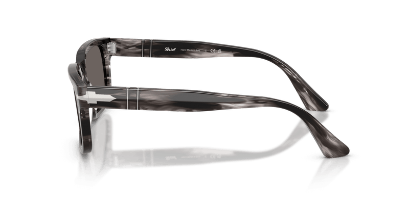 Persol PO3272S in Striped Black & Grey / Dark Grey (1238B1) - Alternate View
