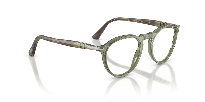 Persol PO3286V in Transparent Green / Clear (1226) - Back View