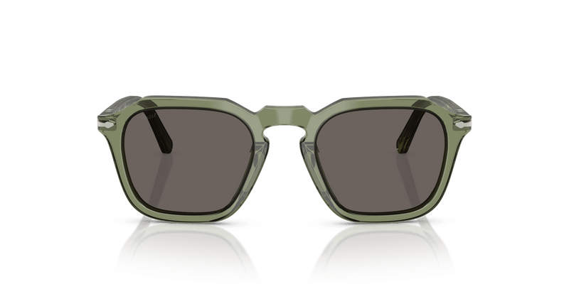 Persol PO3292S in Transparent Green / Dark Grey (1226B1) - Side View