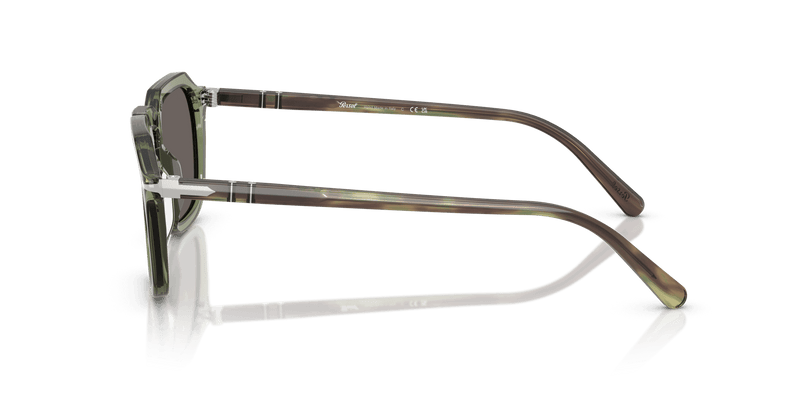 Persol PO3292S in Transparent Green / Dark Grey (1226B1) - Temple Detail