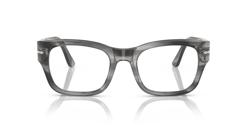 Persol PO3297V in Striped Grey / Clear (1192) - Alternate View