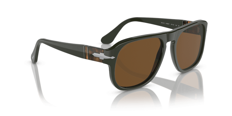 Persol JEAN PO3310S in Matte Dark Green / Polarized Brown (119057) - Alternate View