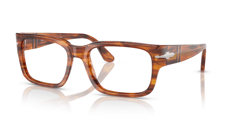 Persol PO3315V in Striped Brown / Clear - Alternate View
