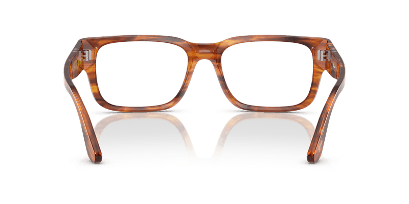 Persol PO3315V in Striped Brown / Clear - Alternate View