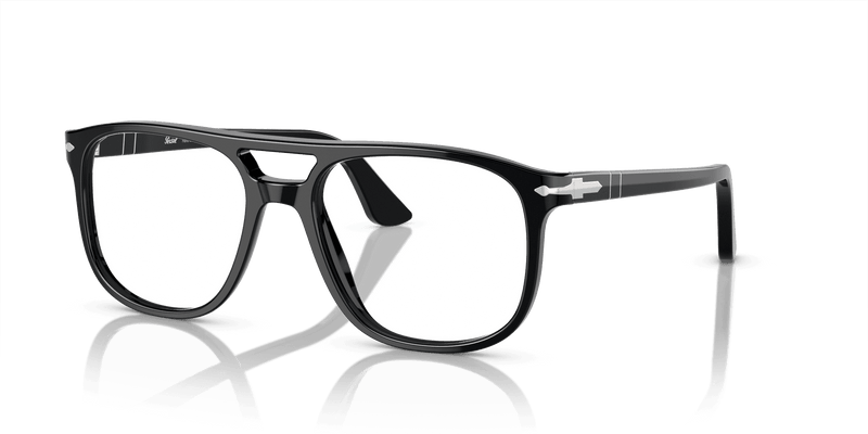 Persol GRETA PO3329V in Black / Clear (95) - Alternate View