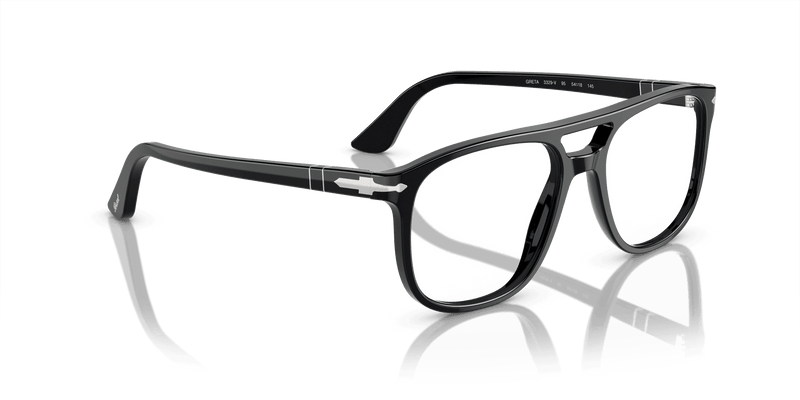 Persol GRETA PO3329V in Black / Clear (95) - Alternate View