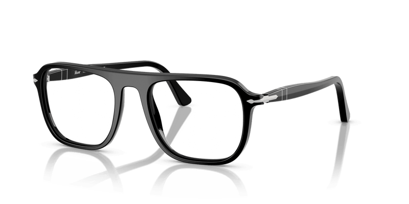 Persol JACQUES PO3359V in Black / Clear (95) - Front View