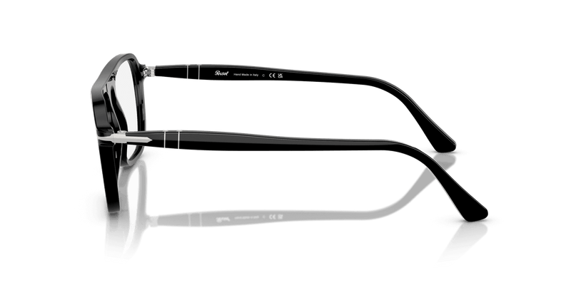 Persol JACQUES PO3359V in Black / Clear (95) - Temple Detail